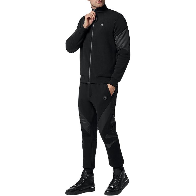 Purchase 菲利普普莱因 黑色骷髅拉链长袖夹克 FABC-MJB2706-PJO002N-02