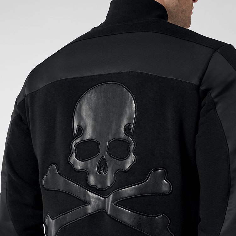 Details for 菲利普普莱因 黑色骷髅拉链长袖夹克 FABC-MJB2706-PJO002N-02
