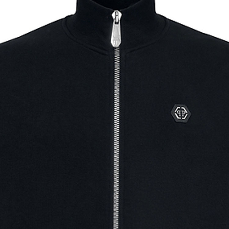 Sizing 菲利普普莱因 黑色骷髅拉链长袖夹克 FABC-MJB2706-PJO002N-02