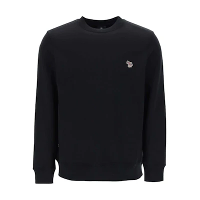 PHILIPP PLEIN Black Solid Logo Crewneck Long-Sleeve Sweatshirt PACC-MJO0888-PJY002N-02