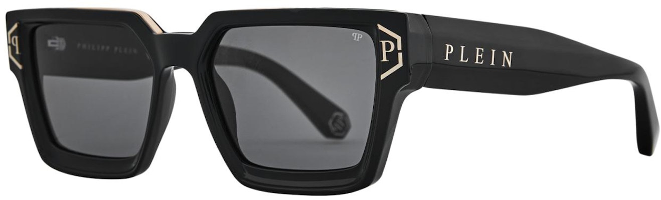PHILIPP PLEIN 黑色方形太陽眼鏡 男女時尚必備配件。 SPP005M570700 Shop PHILIPP PLEIN 黑色方形太陽眼鏡 男女時尚必備配件。 SPP005M570700