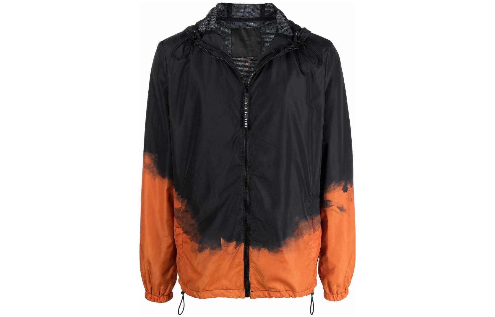 PHILIPP PLEIN Bleached Colorblock Windbreaker Jacket SABCMRB1862PTE003N02