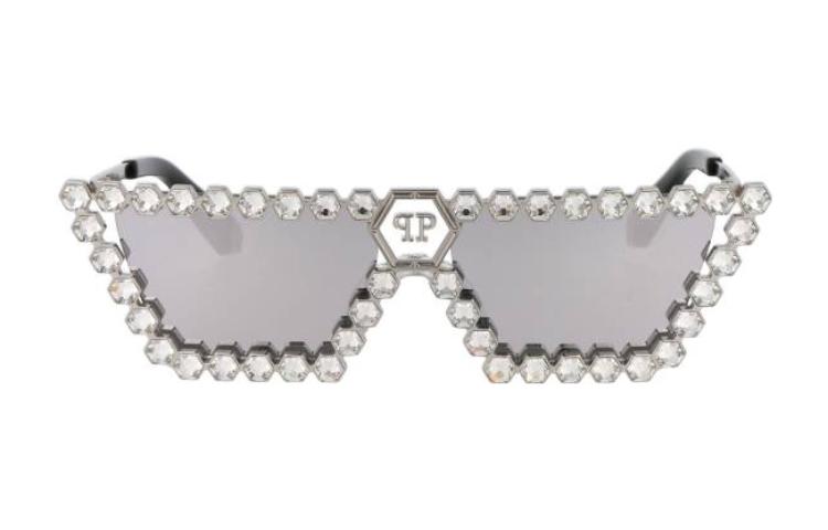 Lookbook PHILIPP PLEIN 蝴蝶造型金屬銀色太陽眼鏡 SPP030S579X