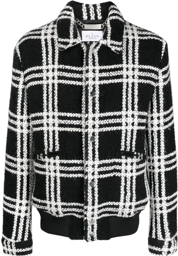 philipp-plein-checkered-single-breasted-bomber-jacket-black-aacc-mrb-2252-pte-076-n-0201