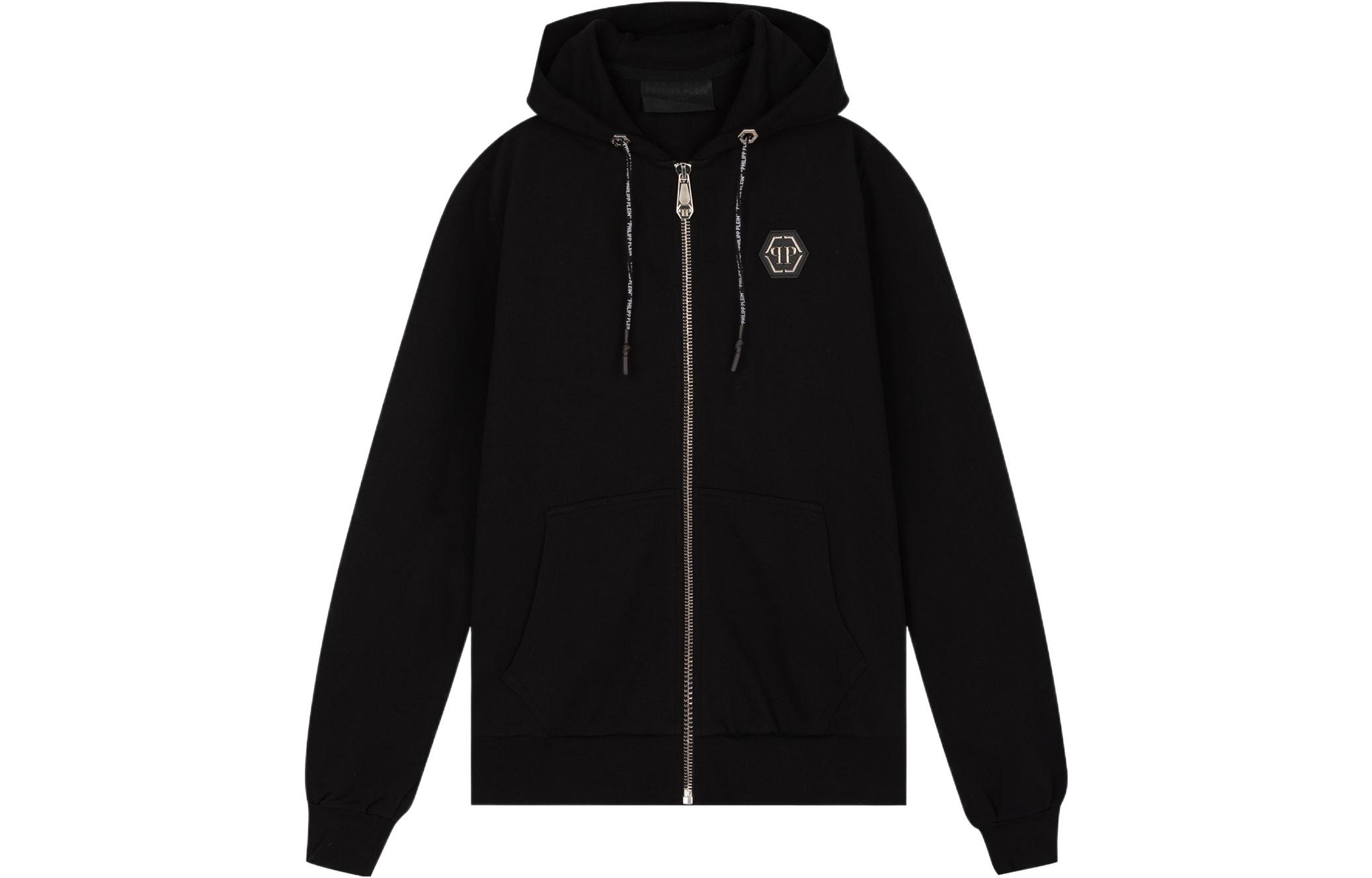 PHILIPP PLEIN Crystal Skull Print Hoodie Black F19C-MJB1258-PJO002N-02