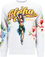 PHILIPP PLEIN Floral Print Crewneck Sweatshirt White SACCMJO0987PJO002N01 PHILIPP PLEIN Floral Print Crewneck Sweatshirt White SACCMJO0987PJO002N01