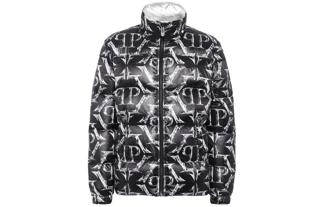 PHILIPP PLEIN Full Print Black Zipper Jacket Long Sleeve AACC-MRA0490-PNY002N-02