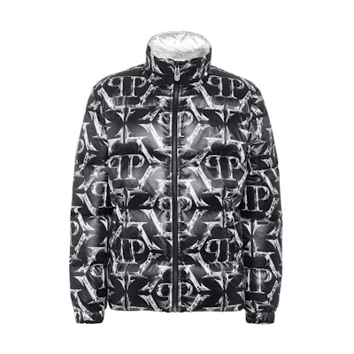 PHILIPP PLEIN Full Print Black Zipper Jacket Long Sleeve AACC-MRA0490-PNY002N-02