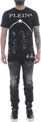 필립 플레인 FW21 애니멀 레터 프린트 크루넥 티셔츠 블랙 MTK5104-PJY002N-02 Shop 필립 플레인 FW21 애니멀 레터 프린트 크루넥 티셔츠 블랙 MTK5104-PJY002N-02