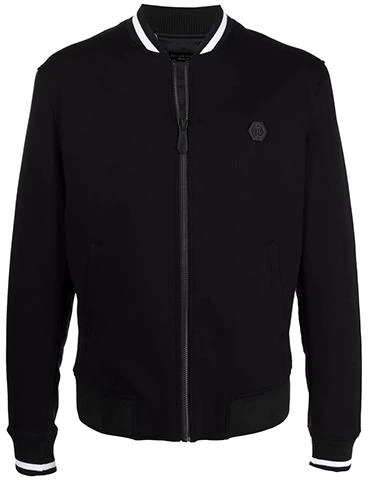 philipp-plein-fw-21-logo-sleeve-black-bomber-jacket-for-men-mrb-1713-pte-003-n-02