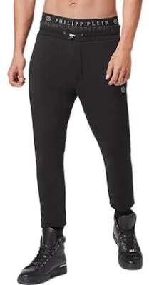 Philipp Plein FW22 黑色慢跑運動褲 素色休閒風格 FABC-MJT2043-PJY002N-02 Purchase Philipp Plein FW22 黑色慢跑運動褲 素色休閒風格 FABC-MJT2043-PJY002N-02