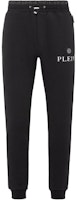 PHILIPP PLEIN FW22 Black Jogger Sweatpants with Logo Patch. FABC-MJT2073-PTE003N-02 PHILIPP PLEIN FW22 Black Jogger Sweatpants with Logo Patch. FABC-MJT2073-PTE003N-02