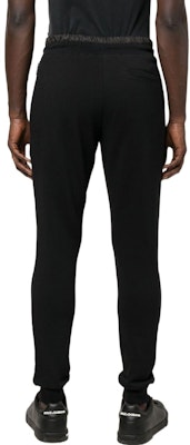 PHILIPP PLEIN FW22 黑色運動長褲,附品牌徽標貼章. FABC-MJT2073-PTE003N-02 Shop PHILIPP PLEIN FW22 黑色運動長褲,附品牌徽標貼章. FABC-MJT2073-PTE003N-02