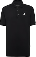 PHILIPP PLEIN FW22 Black Polo Shirt Skull Embroidery Short Sleeve SABC-MTK5468-PJO002N-02 PHILIPP PLEIN FW22 Black Polo Shirt Skull Embroidery Short Sleeve SABC-MTK5468-PJO002N-02