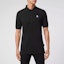 Shop PHILIPP PLEIN FW22 Kaos Polo Hitam Bordir Tengkorak Lengan Pendek SABC-MTK5468-PJO002N-02