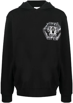 PHILIPP PLEIN FW22 黑色男士标志印花连帽衫 AABC-MJB2850-PJO002N Buy PHILIPP PLEIN FW22 黑色男士标志印花连帽衫 AABC-MJB2850-PJO002N