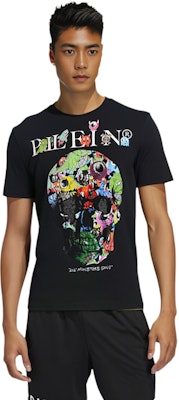 PHILIPP PLEIN FW22 男款黑色骷髏圖案休閒短袖T恤 MTK5671PJY002N02 Purchase PHILIPP PLEIN FW22 男款黑色骷髏圖案休閒短袖T恤 MTK5671PJY002N02