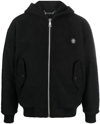 PHILIPP PLEIN FW22 骷髏圖案連帽飛行夾克 男款 黑色 MRB2006PTE003N02 Buy PHILIPP PLEIN FW22 骷髏圖案連帽飛行夾克 男款 黑色 MRB2006PTE003N02