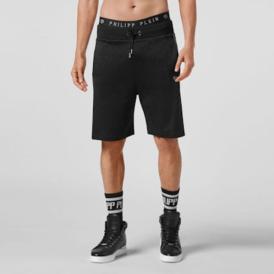 PHILIPP PLEIN FW22 純色抽繩休閒短褲 PAAC-MJT1807-PJO002N-02 Lookbook PHILIPP PLEIN FW22 純色抽繩休閒短褲 PAAC-MJT1807-PJO002N-02