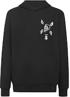 PHILIPP PLEIN FW22 Solid Color Graphic Print Hoodie Men’s Black UABCMJB2498PJO002N PHILIPP PLEIN FW22 Solid Color Graphic Print Hoodie Men’s Black UABCMJB2498PJO002N