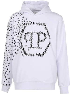 PHILIPP PLEIN FW22 White Hoodie with Letter Print Design Men’s Long Sleeve SACCMJB2948PJO002N01 Buy PHILIPP PLEIN FW22 White Hoodie with Letter Print Design Men’s Long Sleeve SACCMJB2948PJO002N01