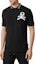 Purchase PHILIPP PLEIN FW23 黑色骷髅印花短袖纽扣式 Polo 衫. SADC-MTK6876-PTE003N-02
