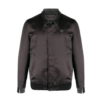 PHILIPP PLEIN Graphic Printed Single-Breasted Casual Jacket Brown Men AACC-MRB2320-PTE076N-02
