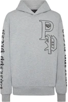PHILIPP PLEIN Grey Hoodie with Logo Print UADC-MJB3567-PJY002N-GRAY PHILIPP PLEIN Grey Hoodie with Logo Print UADC-MJB3567-PJY002N-GRAY