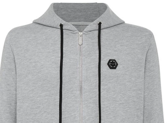 필립 플레인 그레이 로고 솔리드 후디 자켓 PAAC-MJB2669-PJO002N-10 Details for 필립 플레인 그레이 로고 솔리드 후디 자켓 PAAC-MJB2669-PJO002N-10