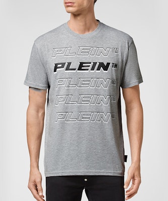 PHILIPP PLEIN 男士標誌圖案印花圓領休閒T恤 PAAC-MTK5507-PJO002N-01 3