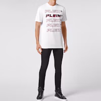 Purchase PHILIPP PLEIN 男士標誌圖案印花圓領休閒T恤 PAAC-MTK5507-PJO002N-01