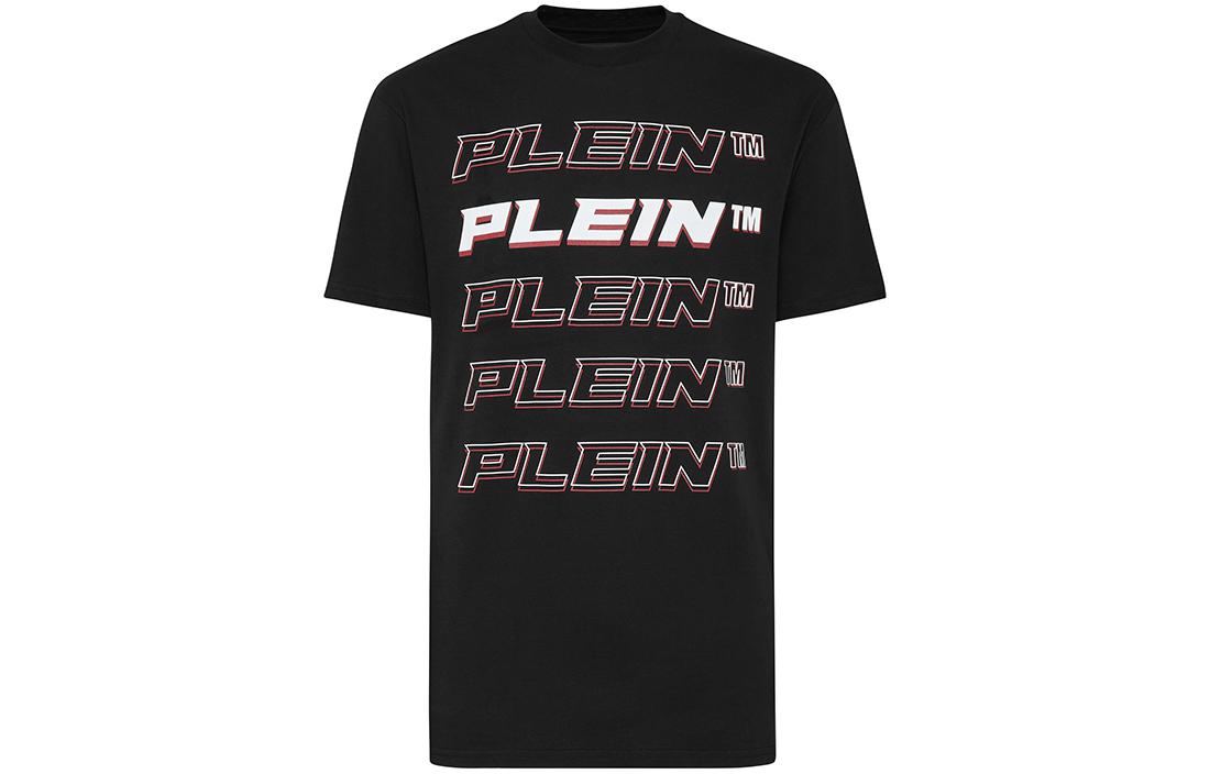 Details for PHILIPP PLEIN 男士標誌圖案印花圓領休閒T恤 PAAC-MTK5507-PJO002N-01