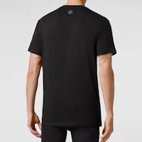 Cheap PHILIPP PLEIN 男士標誌圖案印花圓領休閒T恤 PAAC-MTK5507-PJO002N-01