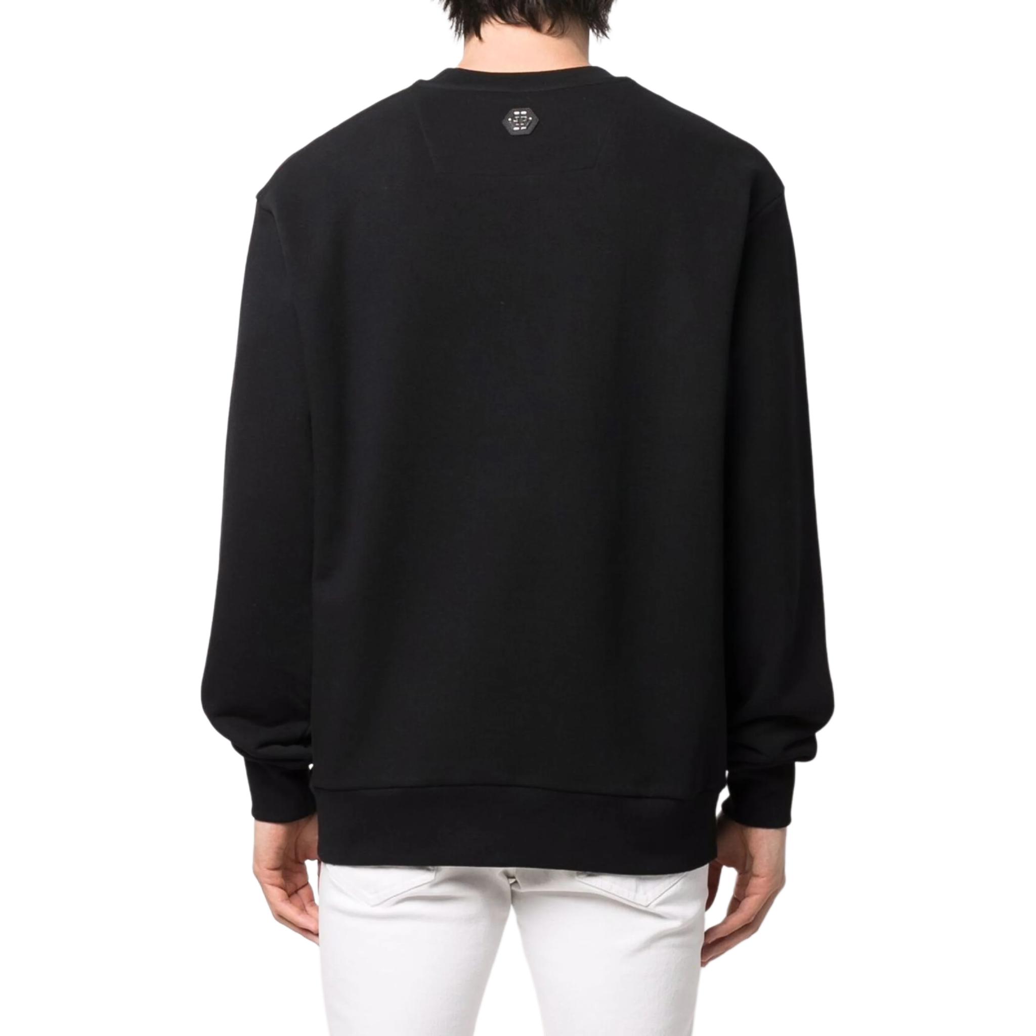 Purchase PHILIPP PLEIN 黑色LOGO印花圆领长袖男女款卫衣 PABC-UJO0031-PJO002N PABC-UJO0031-PJO002N-BLACK