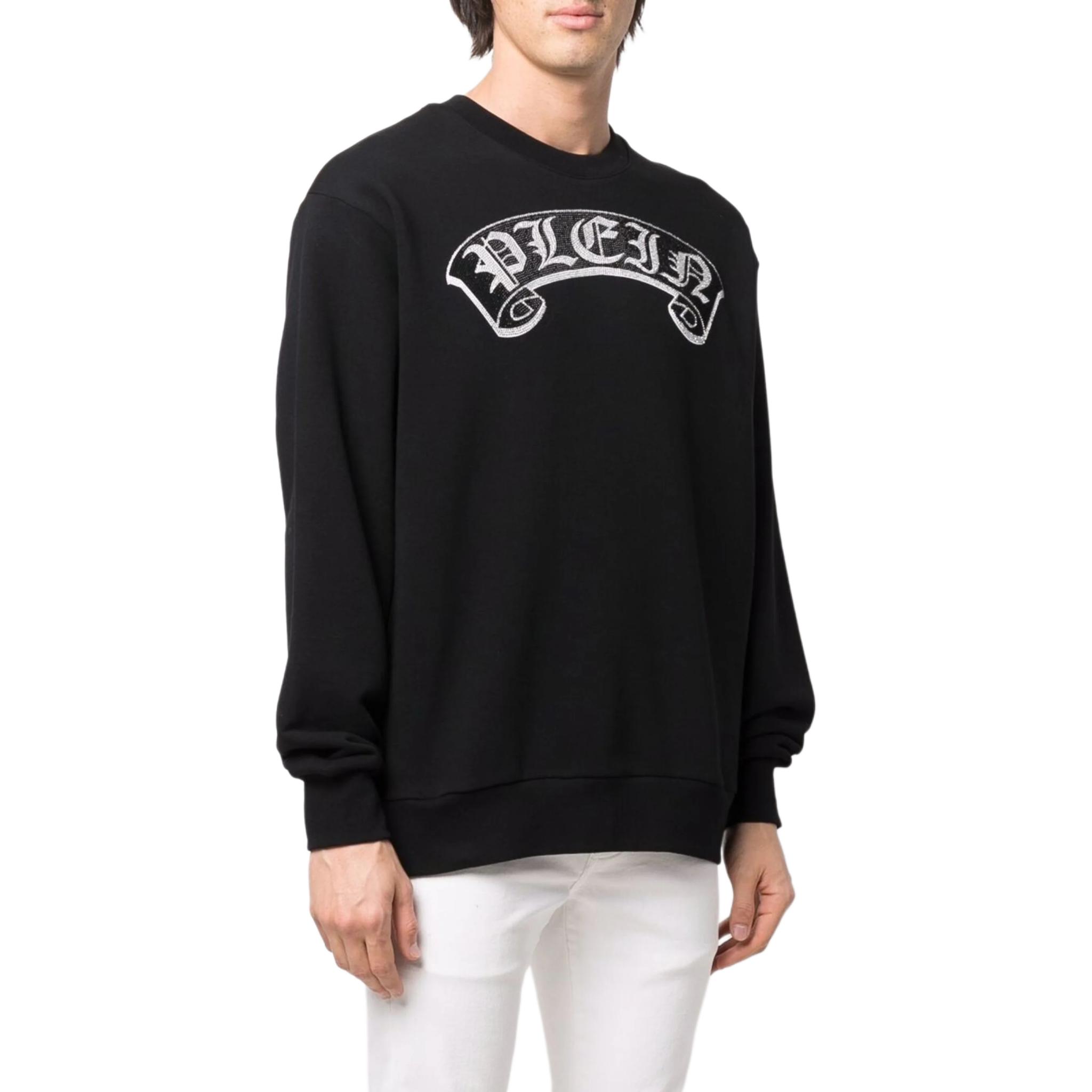 Details for PHILIPP PLEIN 黑色LOGO印花圆领长袖男女款卫衣 PABC-UJO0031-PJO002N PABC-UJO0031-PJO002N-BLACK