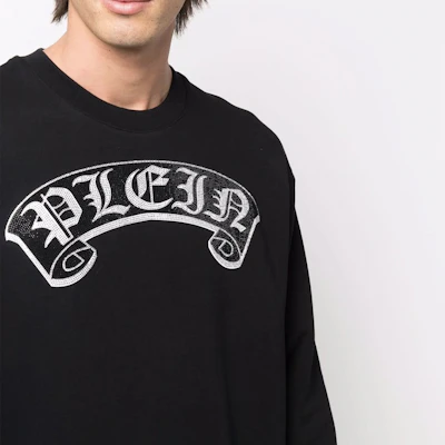 PHILIPP PLEIN 黑色LOGO印花圆领长袖男女款卫衣 PABC-UJO0031-PJO002N PABC-UJO0031-PJO002N-BLACK Sizing PHILIPP PLEIN 黑色LOGO印花圆领长袖男女款卫衣 PABC-UJO0031-PJO002N PABC-UJO0031-PJO002N-BLACK