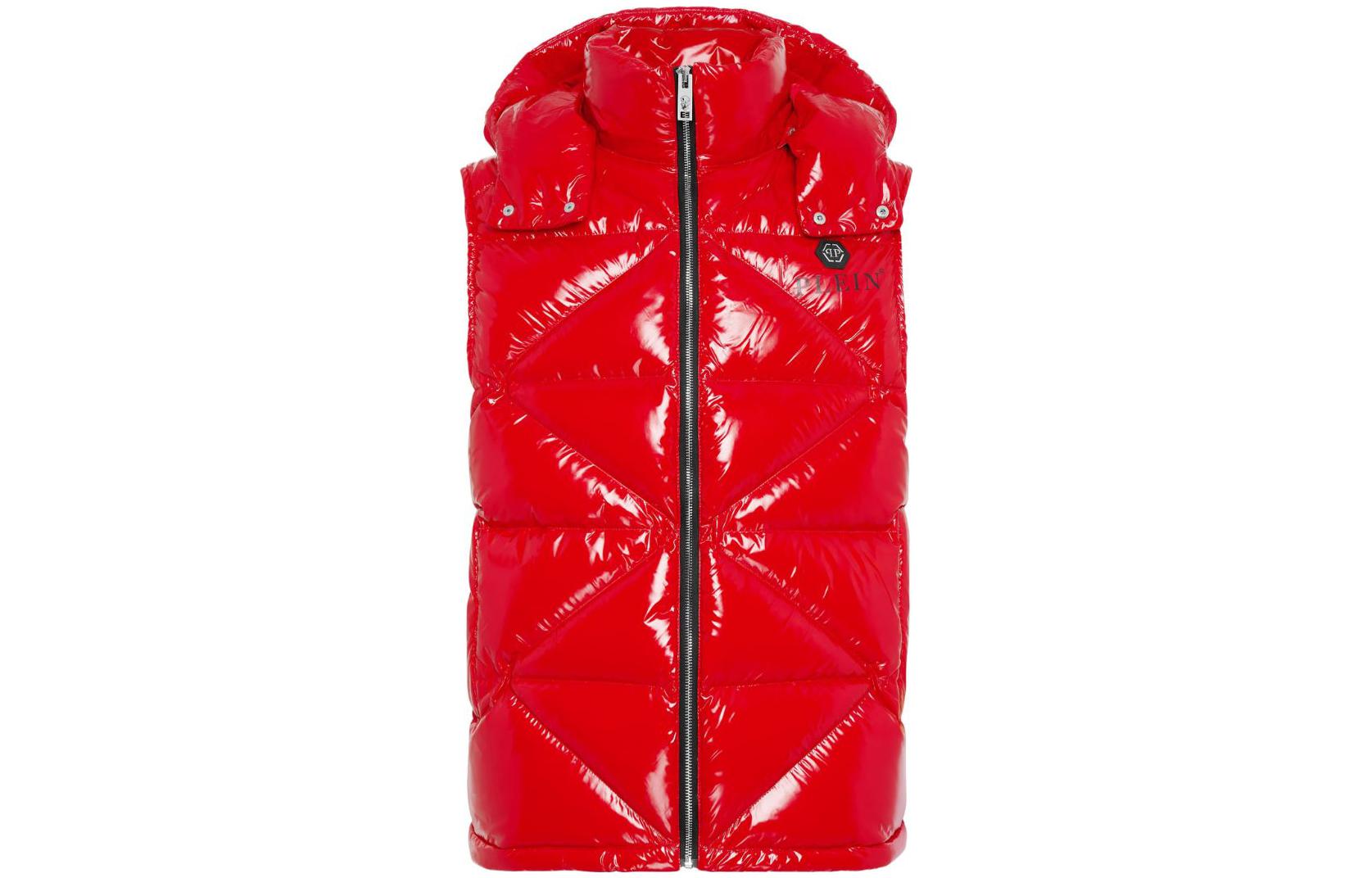 Order PHILIPP PLEIN 红色连帽拉链马甲 时尚印花背心 AACC-MRB2471-PTE003N-13