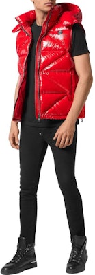 PHILIPP PLEIN 红色连帽拉链马甲 时尚印花背心 AACC-MRB2471-PTE003N-13 Purchase PHILIPP PLEIN 红色连帽拉链马甲 时尚印花背心 AACC-MRB2471-PTE003N-13