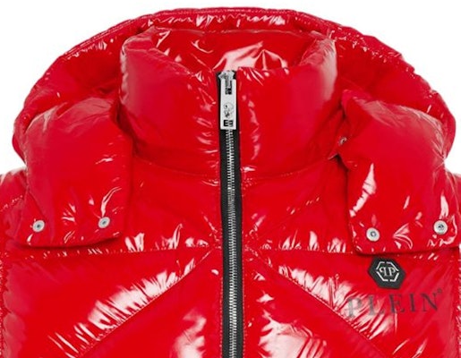 PHILIPP PLEIN 红色连帽拉链马甲 时尚印花背心 AACC-MRB2471-PTE003N-13 Details for PHILIPP PLEIN 红色连帽拉链马甲 时尚印花背心 AACC-MRB2471-PTE003N-13