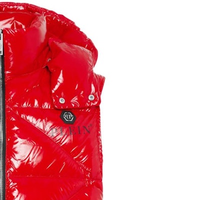 PHILIPP PLEIN 红色连帽拉链马甲 时尚印花背心 AACC-MRB2471-PTE003N-13 Sizing PHILIPP PLEIN 红色连帽拉链马甲 时尚印花背心 AACC-MRB2471-PTE003N-13