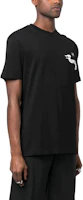 Shop PHILIPP PLEIN 男士徽標印花短袖T恤。 PACC-MTK6277-PJY002N-02