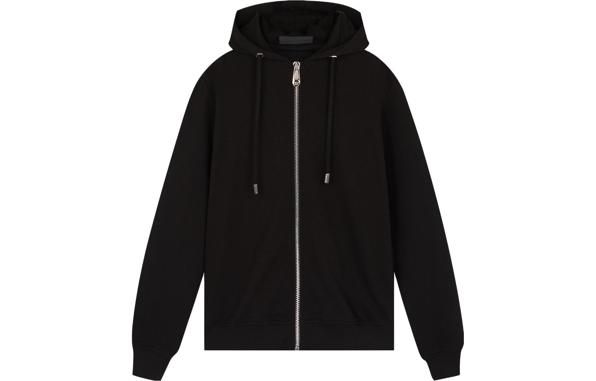 PHILIPP PLEIN Logo Skull Printed Jacket Black P19C-MJB1156-PJO002N-02