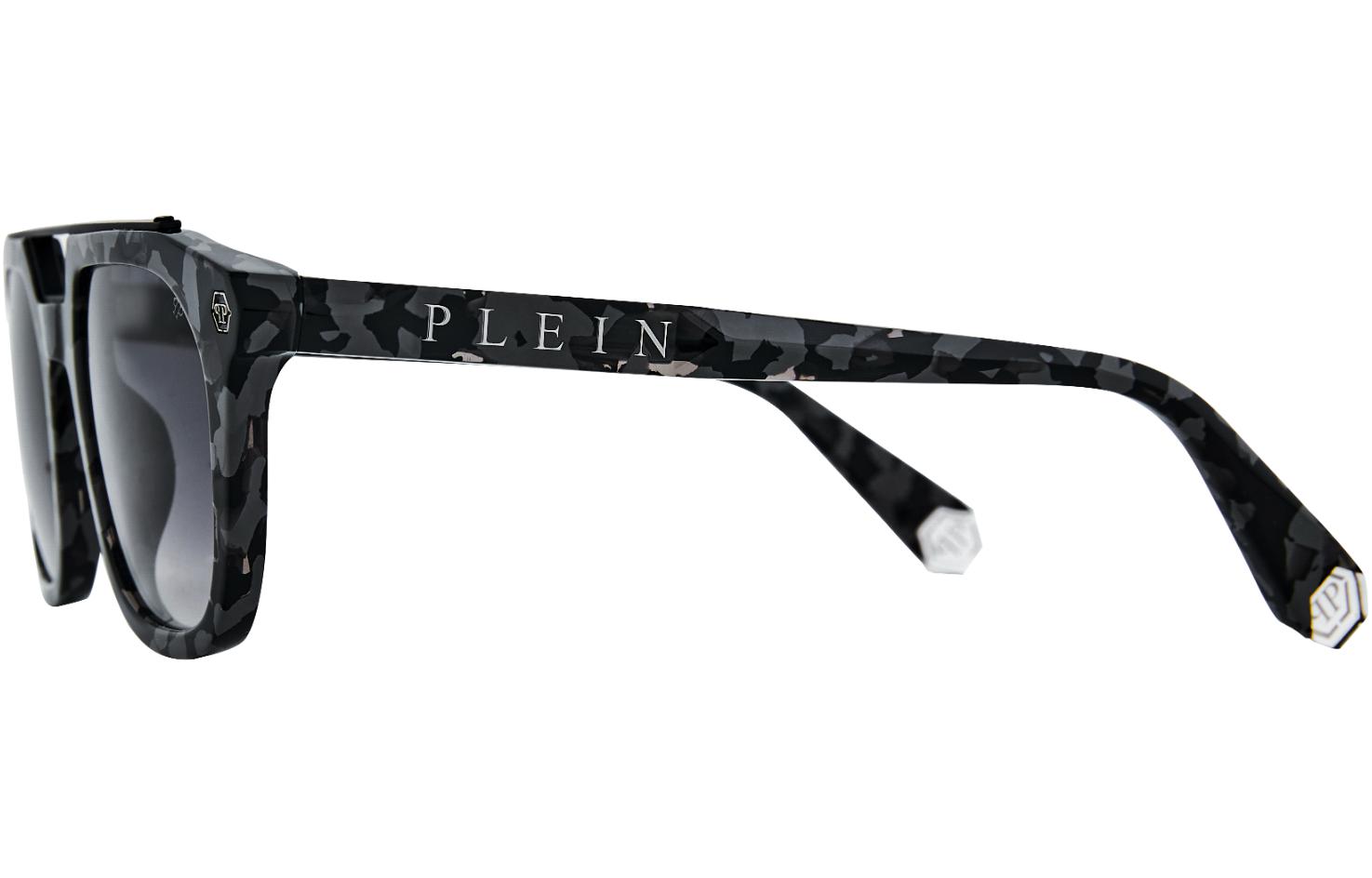 Purchase Philipp Plein 男士奢華漸變方框太陽眼鏡 - 煙色鏡片 & 迷彩框架 SPP001M0721