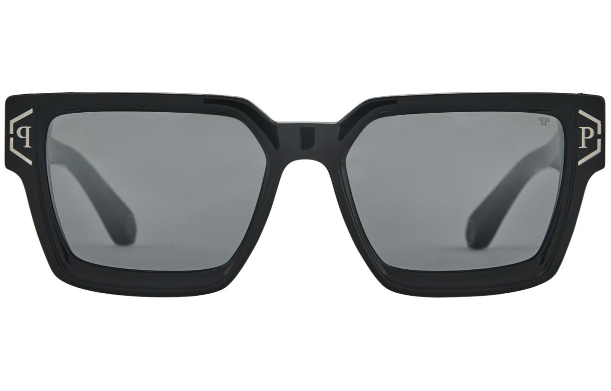 Lookbook PHILIPP PLEIN 奢華方形太陽眼鏡 男女通用 極簡時尚風格. SPP005M57700X