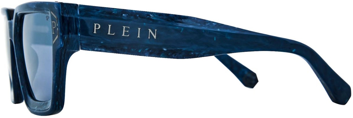 PHILIPP PLEIN 大理石藍色方形太陽眼鏡 男女皆宜 奢華時尚 SPP005M57B35B Shop PHILIPP PLEIN 大理石藍色方形太陽眼鏡 男女皆宜 奢華時尚 SPP005M57B35B