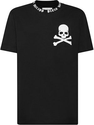 PHILIPP PLEIN 男款黑色圖案印花短袖圓領T恤 SADC-MTK6828-PJY002N-02 Order PHILIPP PLEIN 男款黑色圖案印花短袖圓領T恤 SADC-MTK6828-PJY002N-02