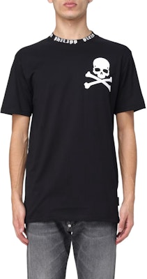 PHILIPP PLEIN 男款黑色圖案印花短袖圓領T恤 SADC-MTK6828-PJY002N-02 Lookbook PHILIPP PLEIN 男款黑色圖案印花短袖圓領T恤 SADC-MTK6828-PJY002N-02