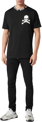 PHILIPP PLEIN 男款黑色圖案印花短袖圓領T恤 SADC-MTK6828-PJY002N-02 Purchase PHILIPP PLEIN 男款黑色圖案印花短袖圓領T恤 SADC-MTK6828-PJY002N-02