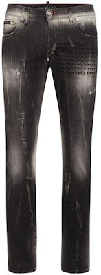 Jeans Negros Lavados Slim Fit de Talle Medio para Hombre PHILIPP PLEIN AACC-MDT3655-PDE004N-1AG Order Jeans Negros Lavados Slim Fit de Talle Medio para Hombre PHILIPP PLEIN AACC-MDT3655-PDE004N-1AG