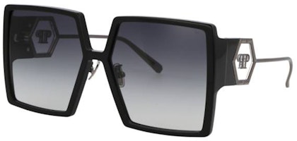 PHILIPP PLEIN Polygon Frame Sunglasses Unisex Black. SPP028M0700 PHILIPP PLEIN Polygon Frame Sunglasses Unisex Black. SPP028M0700